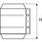 Vario-Sol Brandschutzverbinder BSV, Vario-Sol BSV, Bemaßung H, Maß H